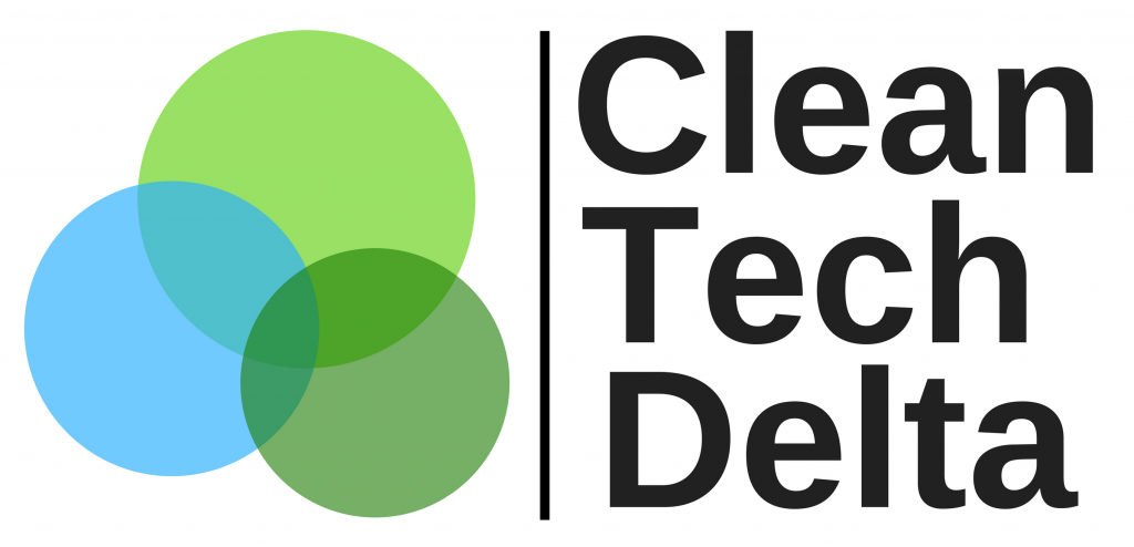 Clean technology. Delta Tech. Delta Origin logo.
